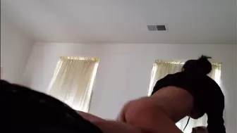 My Horny MILF Housewife Rides Neighbors Hard Dick while his Wifey and our Friends are all Downstairs
