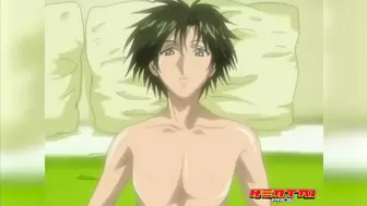 Asian Cartoon Pros - Masaru's Stepaunt Plays with her Big Titties, then she Mounts his Schlong for the first Time