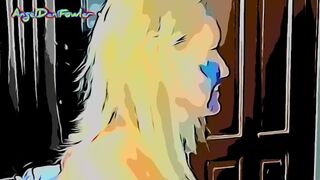 Angel Fowler Alluring Smoking Blonde Bitch Animation