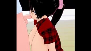 Anime University Teacher Blowing Penis (P2)