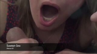 Testing the Mask, Afternoon Oral Sex with Cum-Shot on Chin