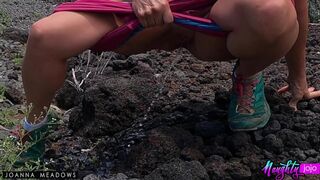 Pit Stops - Pissing on my Maui Hike - Pissing MILF Joanna Meadows - NaughtyJoJo