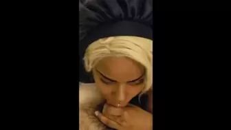 INCREDIBLE Head!! Blonde Dark Works Hard for Monstrous White Load