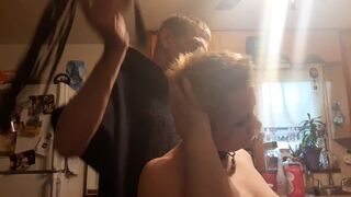 Baldbabey Gets a Haircut in Lingerie