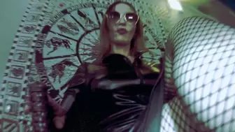 Eva Latex Bizarre Sexy MILF Glasses Goddess Older Mistress Heels Vinyl Greed Panties Kink Dark