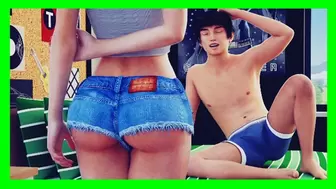 My best Friend Sara Wake me up but she WEARING a HOT PANTS! - Milfcity #1