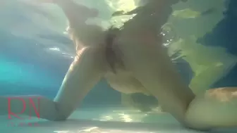 Underwater cunt show. Mermaid fingering masturbate Camera three one