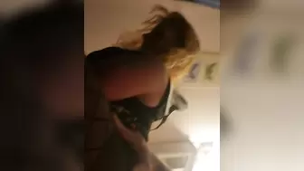 Son catches Cougar MILF Step Mom In Bathroom suck fuck Squirting Cream Pie