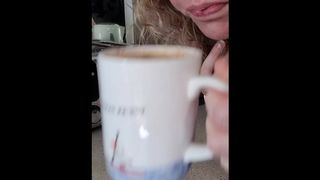Milking COLOSRUM into my coffee from my pregnant boobs. Expressing Breastmilk, ABF, ANR