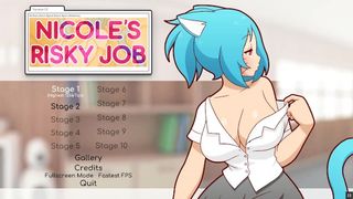 Nicole Risky Job [Hentai game PornPlay ] Ep.one MILF camgirl sex simulation