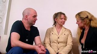 German marriage counselor woman Teach Older Lovers to Fuck in 3Some