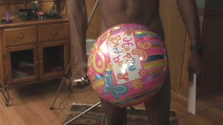 Big Black Cock Lewis Comes To Celebrate Mandy's Birthday With His Drum! (wmv)