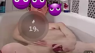 Bath time masturbating