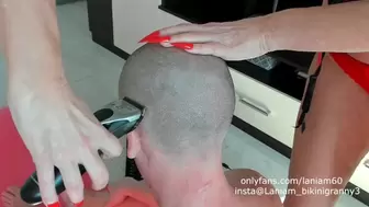 Older mature femdom shaving slave asmr