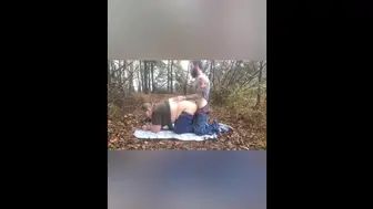 Nerdy big beautiful woman in glasses gets chunky twat nailed doggystyle in nature