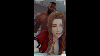 FF Aerith Flimed Taking A BBC From Butt