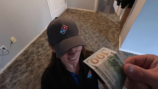 I bribed the Domino's delivery lady to lick my wang