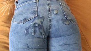 I finish masturbating and raise my jeans so my stepson can sperm in my bum