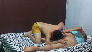 THE INVISIBLE HUSBAND VISITS A NEWLY MARRIED LOVERS AND THEY HAVE FUN TOGETHER