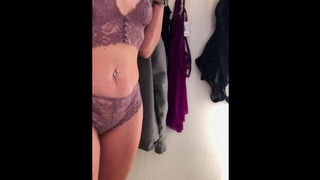 Try on haul slideshow in fitting room at la vie en Rose (Full Length Tape Nude Version Coming Soon)