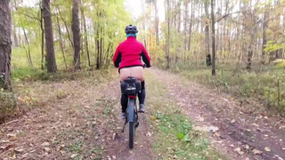 When biking in the forest I often get horny and need to piss and masturbation to relax