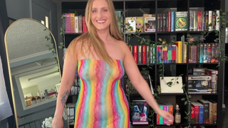 [four]K Transparent Mesh Dress Try On Haul