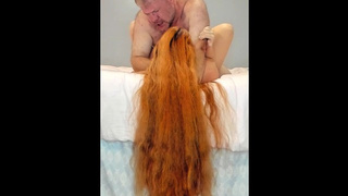 Draping My Long Red Hair Over The Bed While Getting Rammed - Hair Bizarre Custom Ordered By A Fan