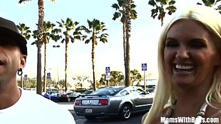Busty Blonde Mom Rhyse Richards Picked-Up and Plowed