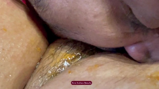 Lovely Cunt with Fruit Jam - Spreads Jam on Wifey's Hairy Snatch - Best Erotic Food Bizarre