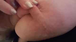 Twisting, Pinching, Nipple Play. 34JJ Natural Tits
