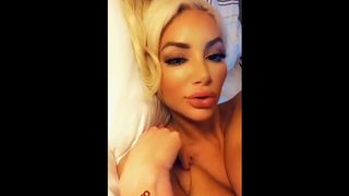 Nicolette Shea Bed Time Naked tease(ADD ME SNAPCHAT - Lеnahox)