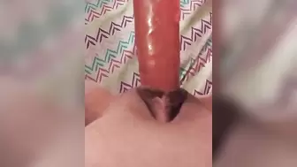 Betsybooboo using her 12in Dildo to SLOWLY PENETRATE Herself!