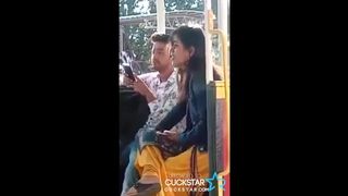 Indian Girl Caught Sucking Dick and Giving Handjob in Public