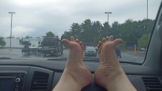 Unprotected Feet in the Grocery Store Parking Lot