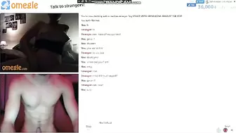 Charming Blonde MILF Large Breasts on Omegle Jerking off on me